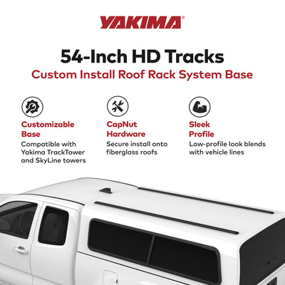 Yakima HD Track 54in Car Roof Top Rack Mounting System with CapNuts (For Parts) - VMInnovations