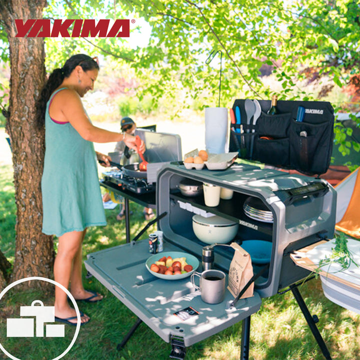 Yakima EXO OpenRange Outdoor Camp Kitchen Station Cooking Storage System, Gray - VMInnovations