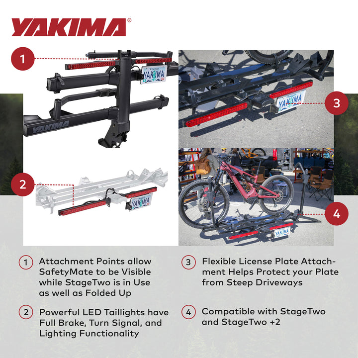 Yakima Lighting & Plate Kit StageTwo Accessory w/LED Lightbar (Open Box) - VMInnovations