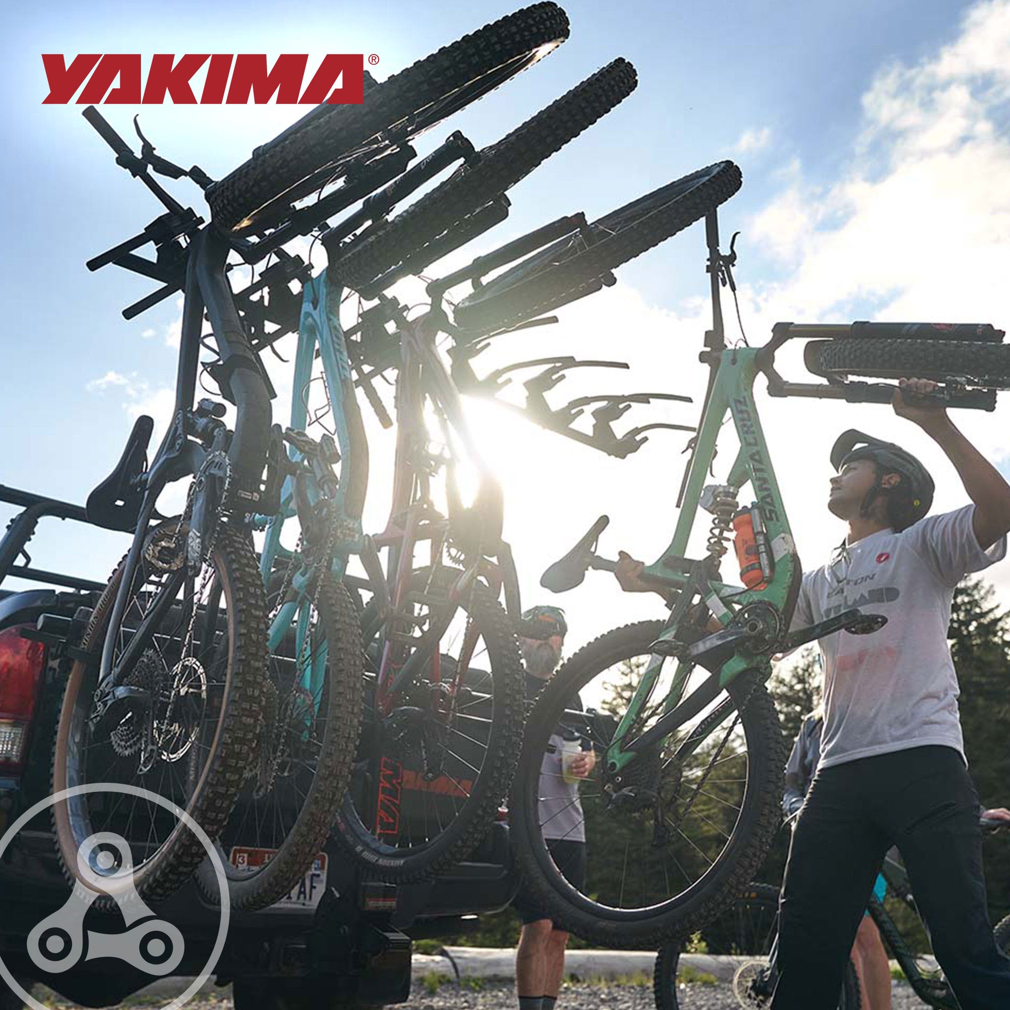 Yakima HangTight 6 Vertical Hanging Hitch Bike Rack for 2 Inch Hitch Receivers - VMInnovations