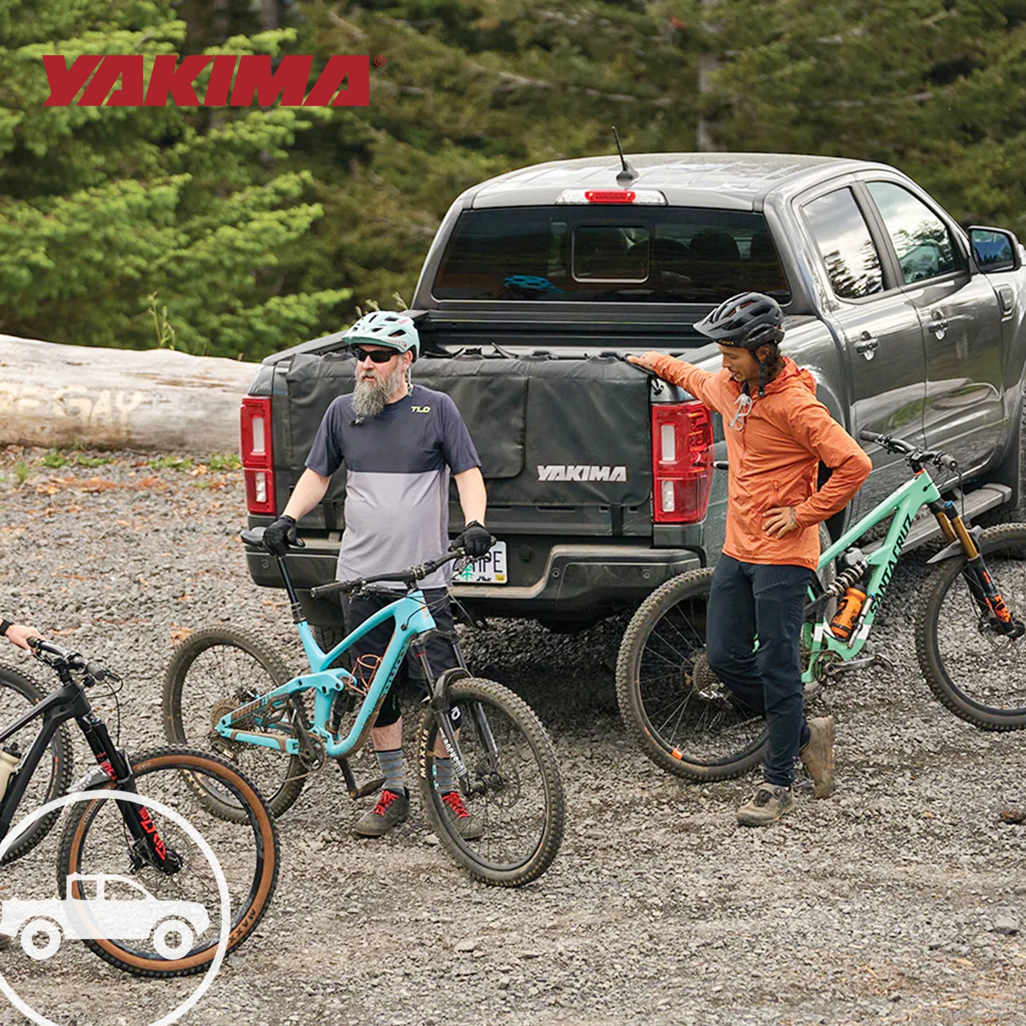 Yakima Full Size Truck Bed Large Polyester Tailgate Bike Pad, Black (Used) - VMInnovations