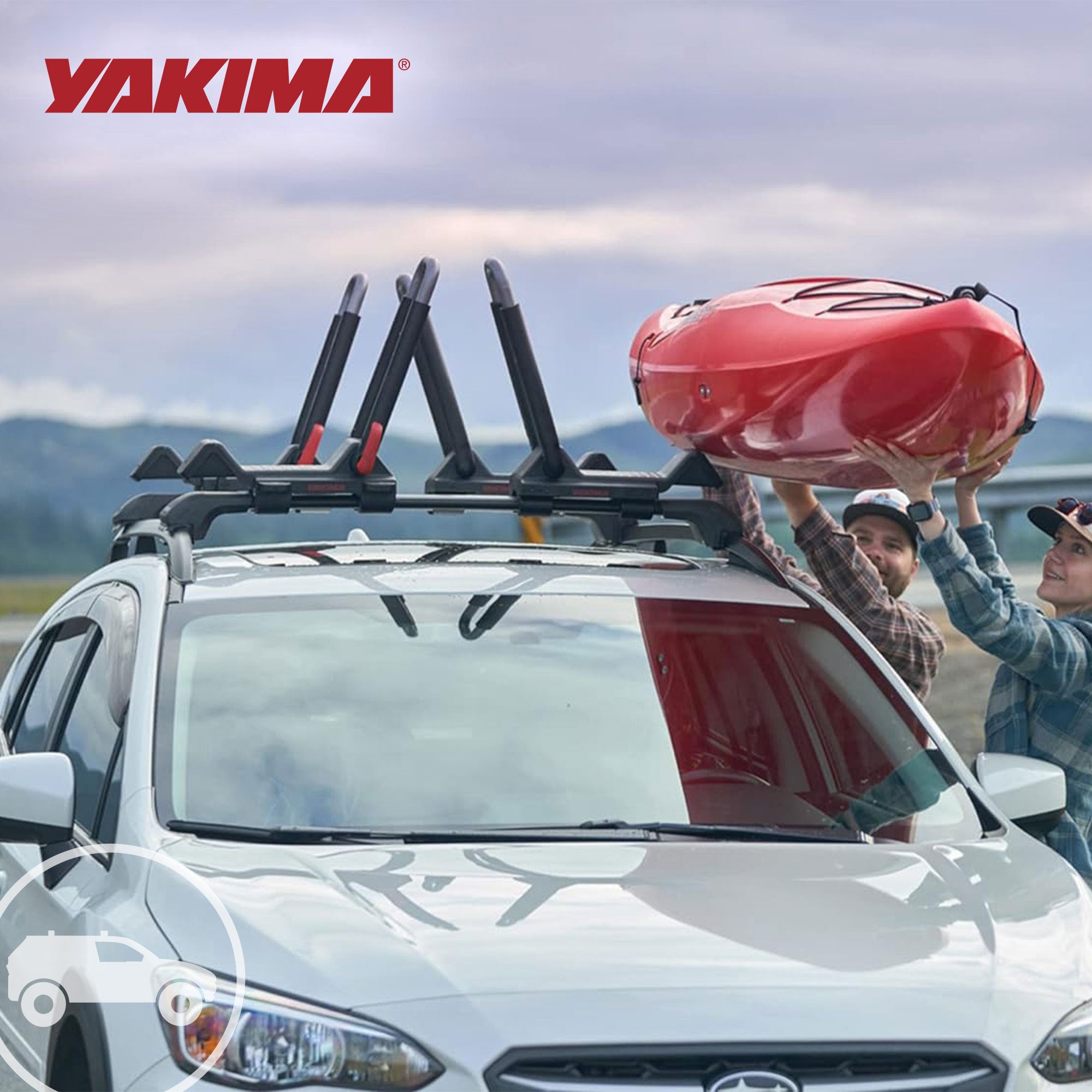 Yakima TimberLine FX SM Single Integrated Crossbar for Raised Rails, Matte Black - VMInnovations