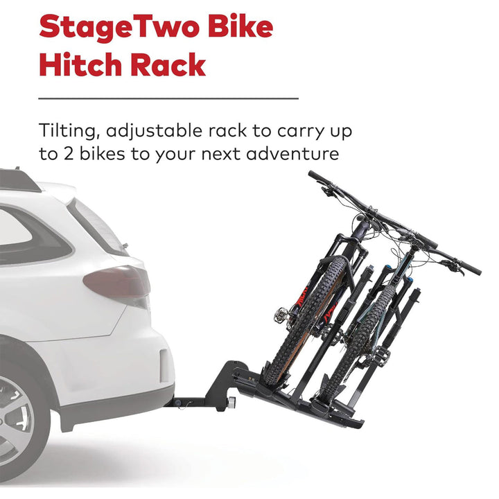 Yakima StageTwo Premium 4 Bike Hitch Bike Rack Accommodates 52" Wheelbases(Used)