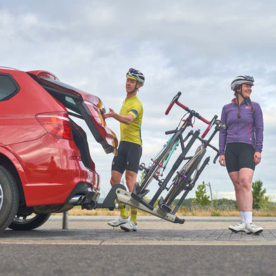 Yakima StageTwo Premium Bike Tray Hitch Bike Rack Compatible w/ 52" Wheelbases - VMInnovations