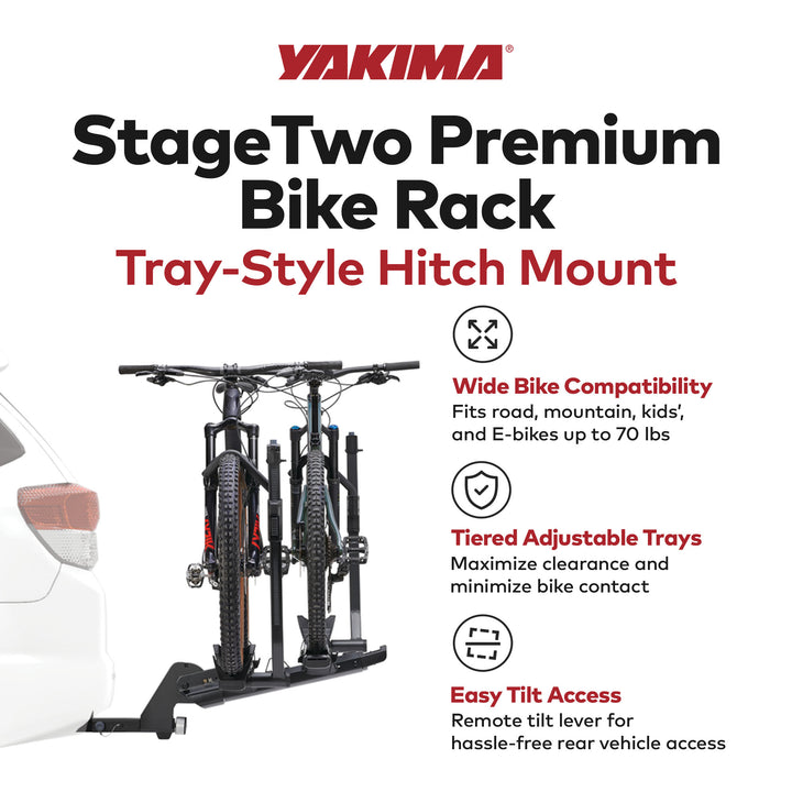 Yakima 4 Bike Tray Hitch Bike Rack Compatible w/52" Wheelbases (For Parts)