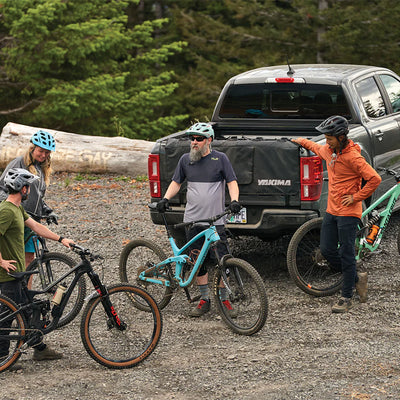 Yakima GateKeeper Full Size Truck Bed Medium Tailgate Bike Pad, Cascade Blue - VMInnovations