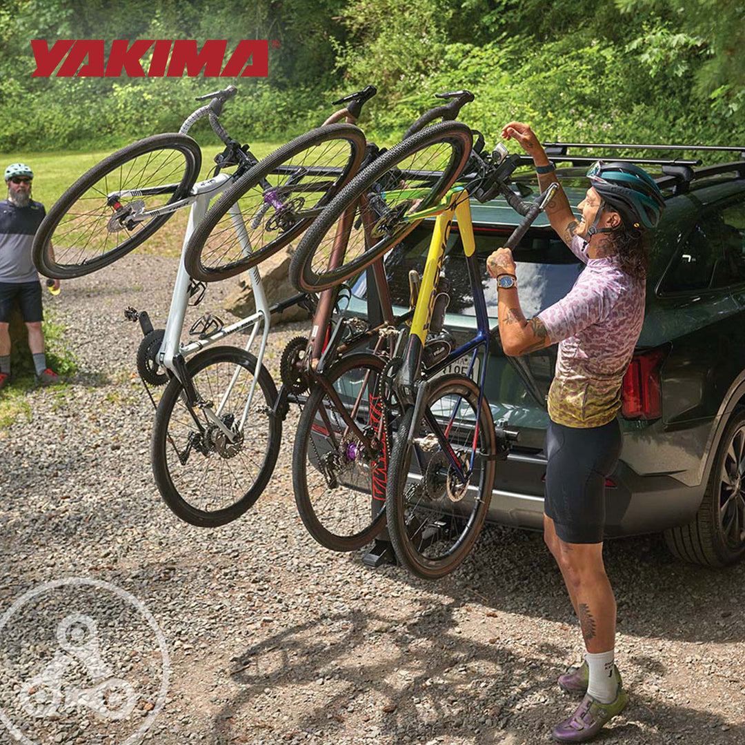 Yakima HangTight 4 Vertical Hanging Hitch Bike Rack for 2 Inch Hitch Receivers - VMInnovations