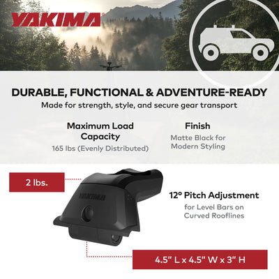 YAKIMA SkyLine Towers Roof Rack Cargo for Vehicles with Fixed Points (Set of 4) - VMInnovations