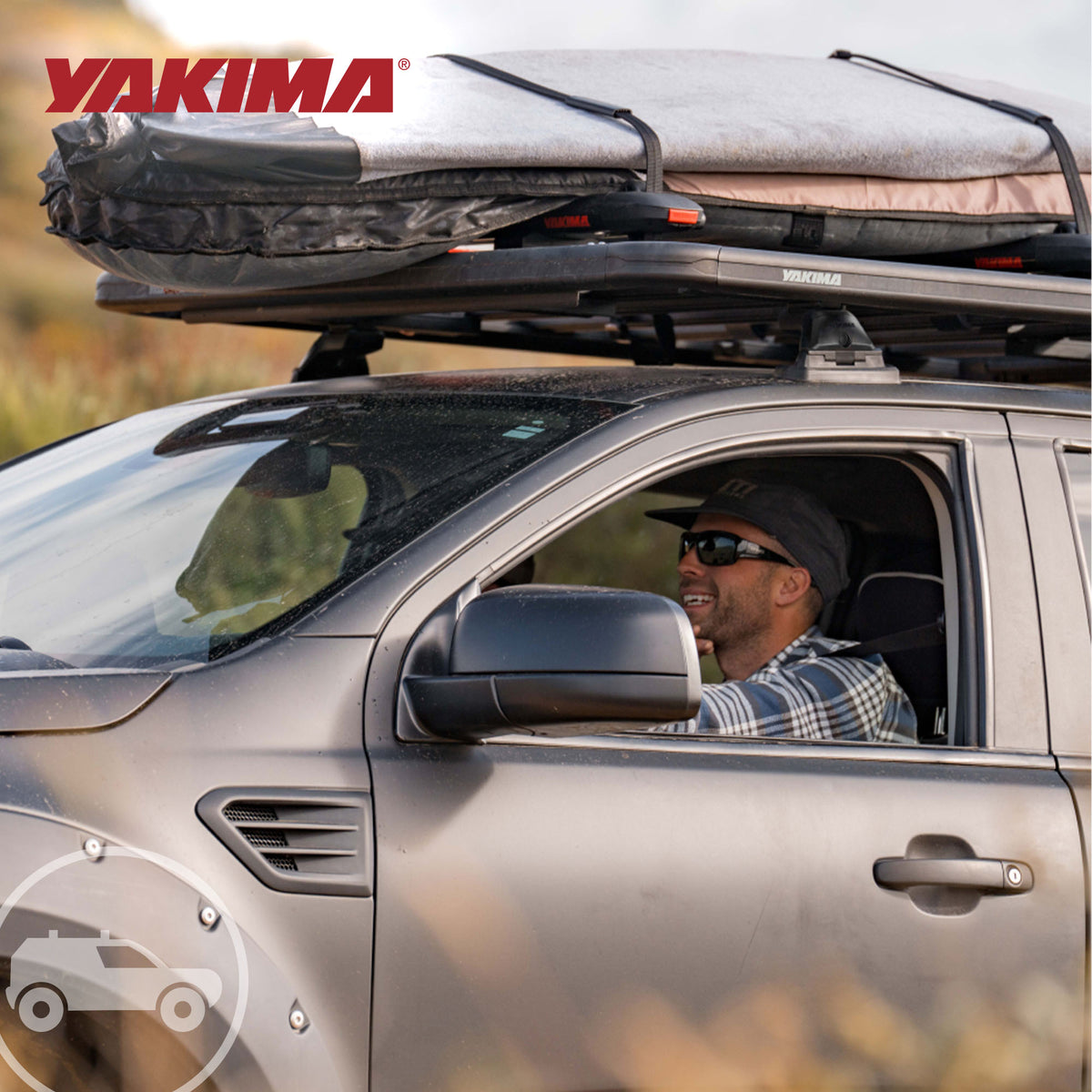 SkyLine Towers Roof Cargo for Vehicles w/ Fixed Points (Set of 4) (Open Box)