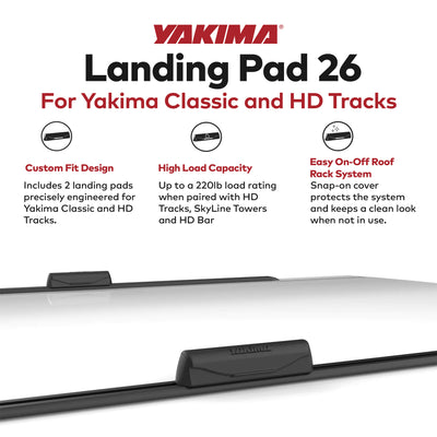 YAKIMA Landing Pad 26 220 Pound Capacity Fixed Point Tower Installation, Black - VMInnovations