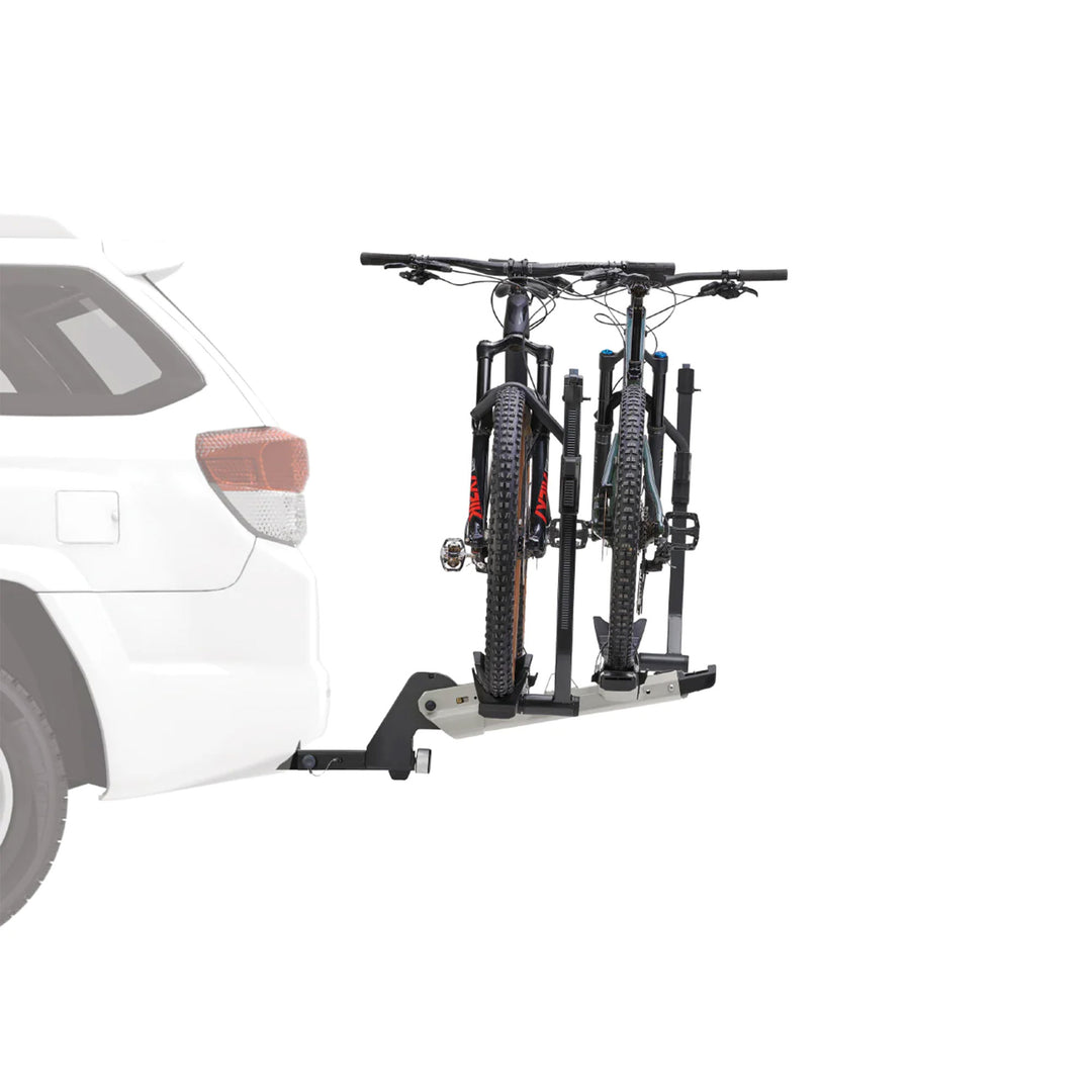 Yakima 2" Premium 4 Bike Tiered Adjustable Tray Hitch Bike Rack, Vapor(Open Box)