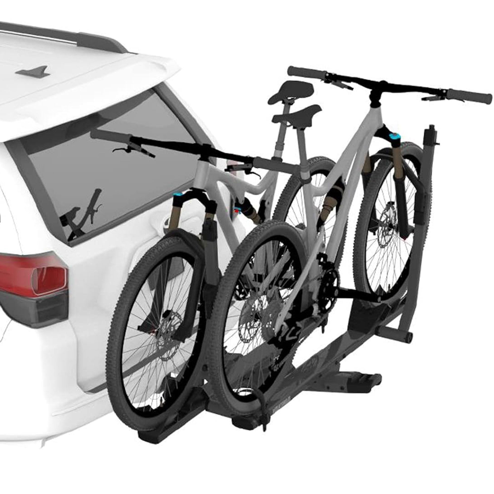 Yakima StageTwo Premium 4 Bike Hitch Bike Rack Compatible w/52" Wheelbases(Used)