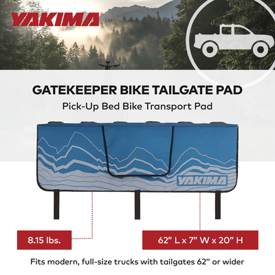 Yakima GateKeeper Full Size Truck Bed Large Bike Pad, Cascade Blue (Open Box) - VMInnovations