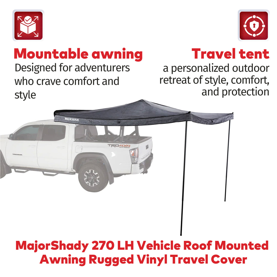 Yakima 270 LH Vehicle Roof Mounted Awning Rugged Vinyl Travel Cover (Used)