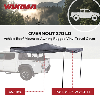 Yakima 270 LH Vehicle Roof Mounted Awning Rugged Vinyl Travel Cover (Used)