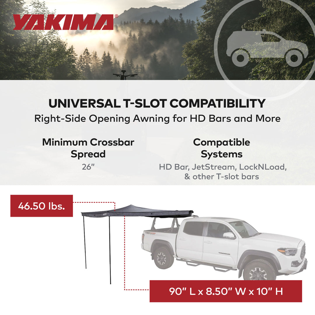 Yakima MajorShady 270RH Vehicle Roof Mounted Awning Rugged Vinyl Cover(Open Box)