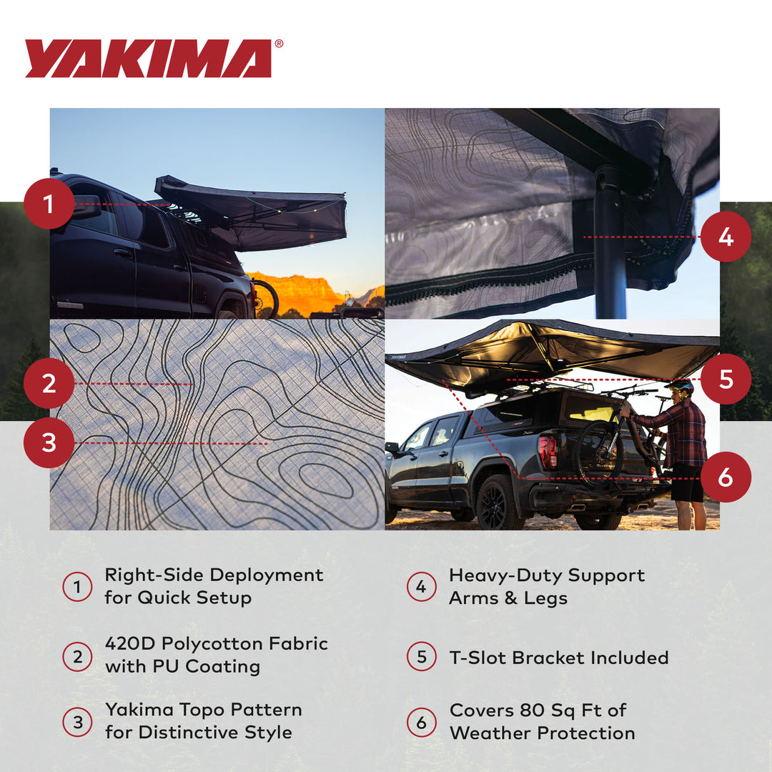 Yakima MajorShady 270RH Vehicle Roof Mounted Awning Rugged Vinyl Cover(Open Box)
