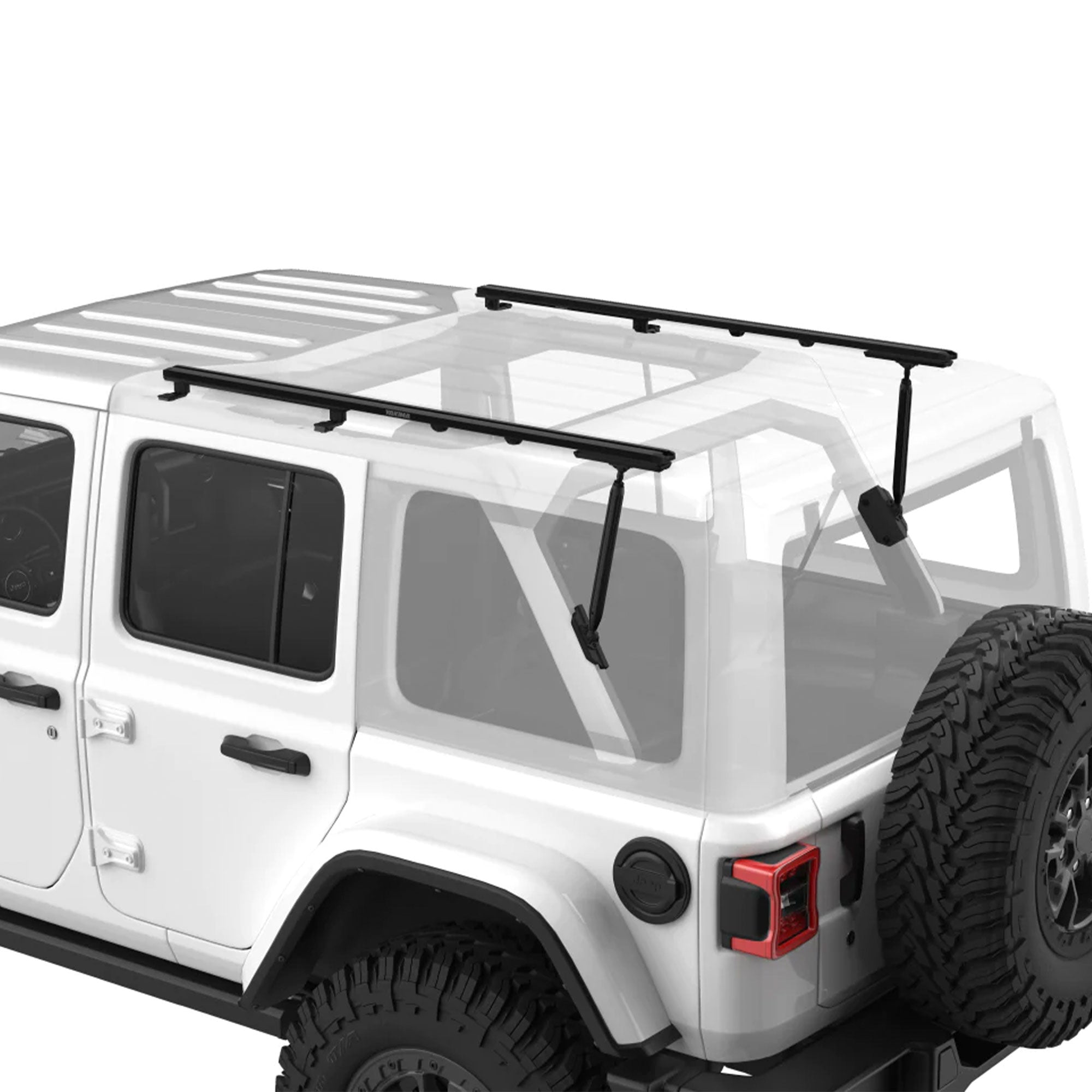 Yakima JL 4DR Custom Rooftop Track System w/Internal Supports, Black (Open Box) - VMInnovations
