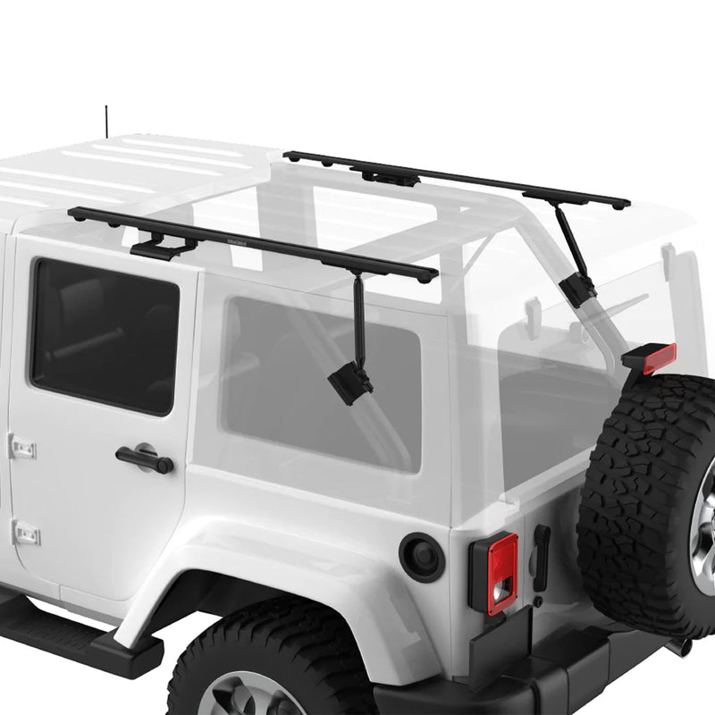 Yakima JK 4DR Custom Rooftop Track System with Internal Supports,Black(Open Box)