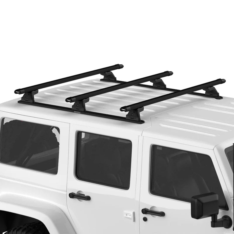 Yakima JK 4DR Custom Rooftop Track System with Internal Supports,Black(Open Box)