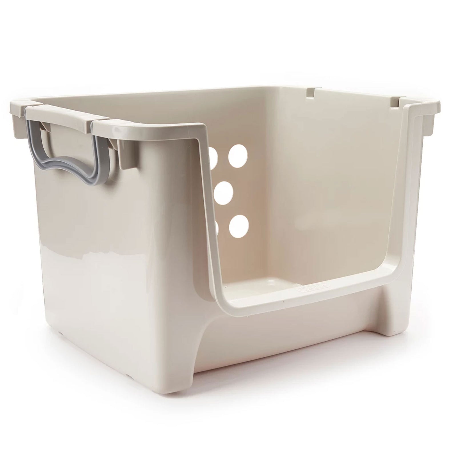 Sterilite Home Organization Stackable Open Storage Bin Container, Gray (6 Pack) - VMInnovations