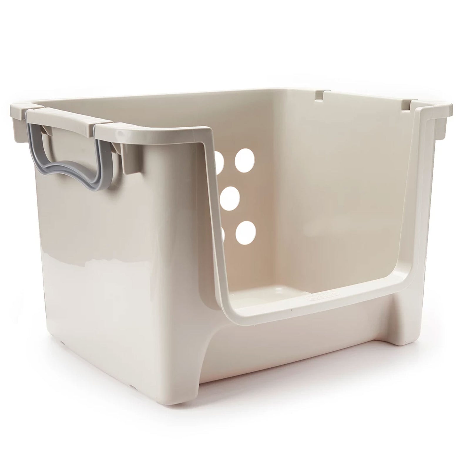 Sterilite Home Organization Stackable Open Storage Bin Container, Gray (24 Pack) - VMInnovations