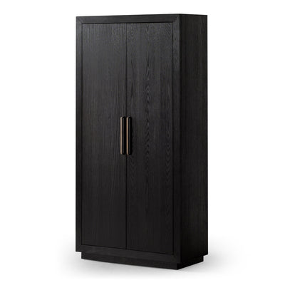 Maven Lane Uma Contemporary Wooden Cabinet in Refined Black Finish - VMInnovations
