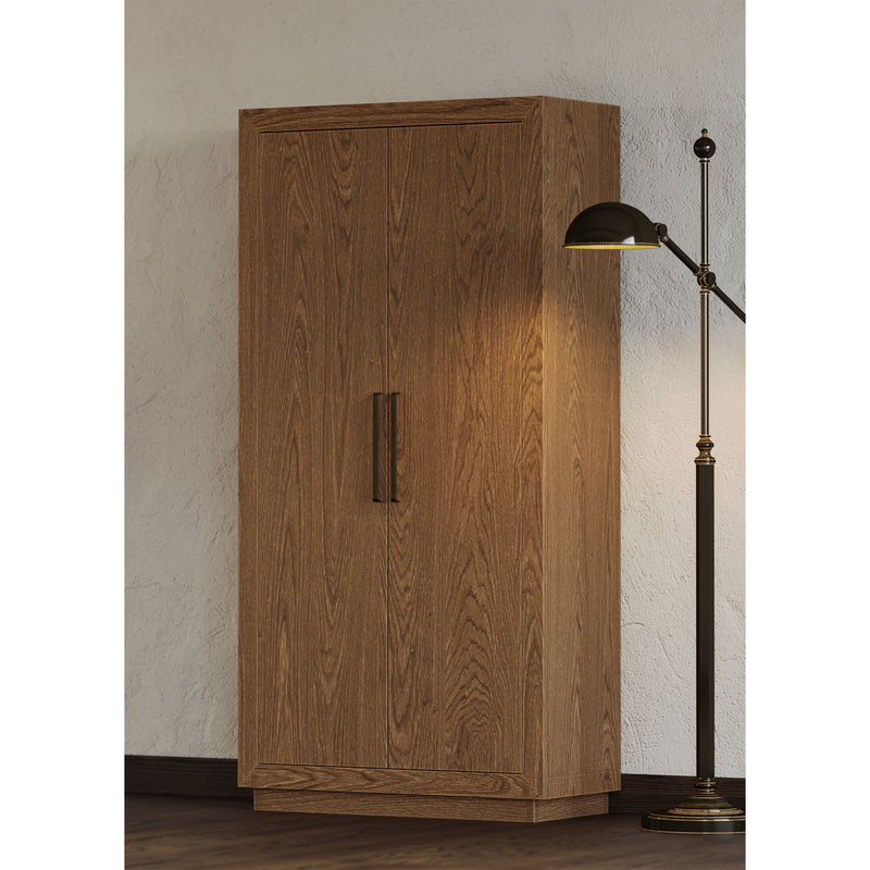 Maven Lane Uma Contemporary Wooden Cabinet in Refined Brown Finish