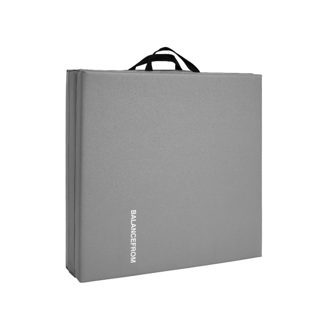 BalanceFrom 6x2ft Folding 3 Panel Exercise Mat w/Handles, Black (Open Box)