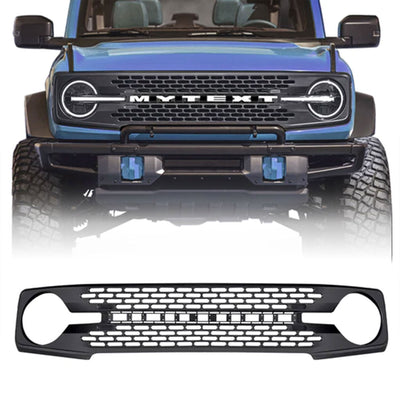 AMERICAN MODIFIED Grille 21-24 Ford Bronco 2 & 4 Door w/oFront Camera(Open Box) - VMInnovations
