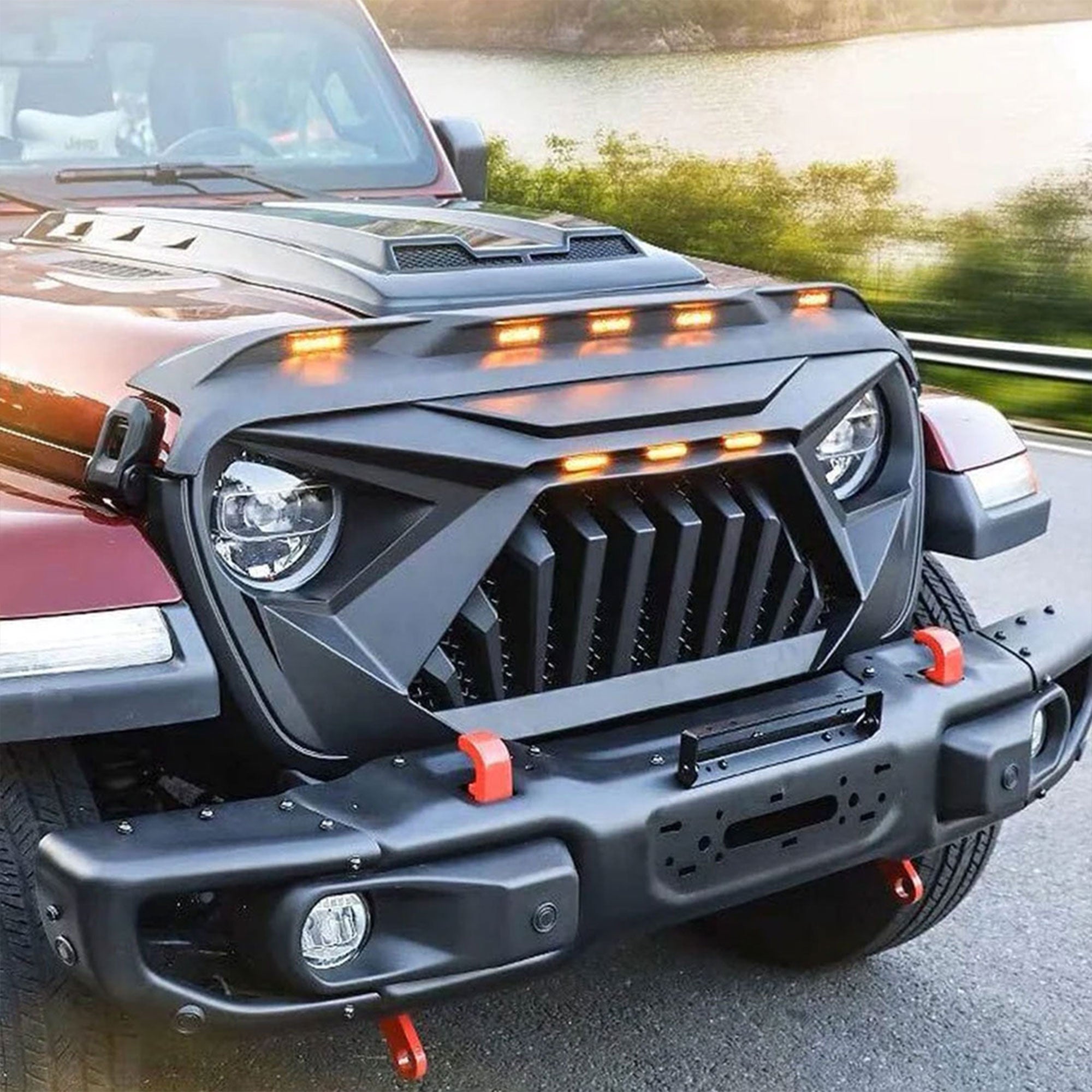 AMERICAN MODIFIED Hood Protector for 18-23 Jeep Wrangler JL & Gladiator JT(Used) - VMInnovations