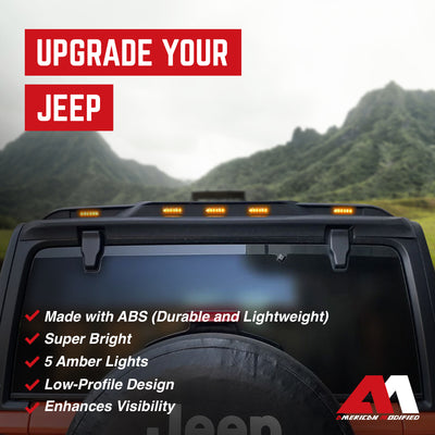 AMERICAN MODIFIED Rear Roof Spoiler for 2018-2024 Jeep Wrangler JL Model Only - VMInnovations