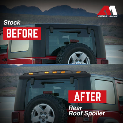 AMERICAN MODIFIED Rear Roof Spoiler for 2018-2024 Jeep Wrangler JL Model Only - VMInnovations