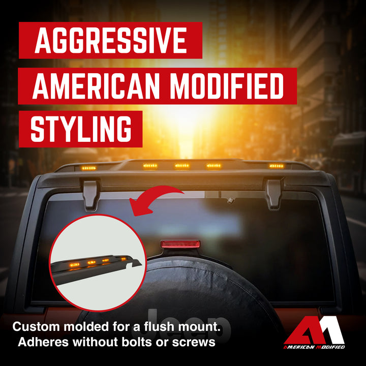 AMERICAN MODIFIED Rear Roof Spoiler for 2018-2024 Jeep Wrangler JL Model Only