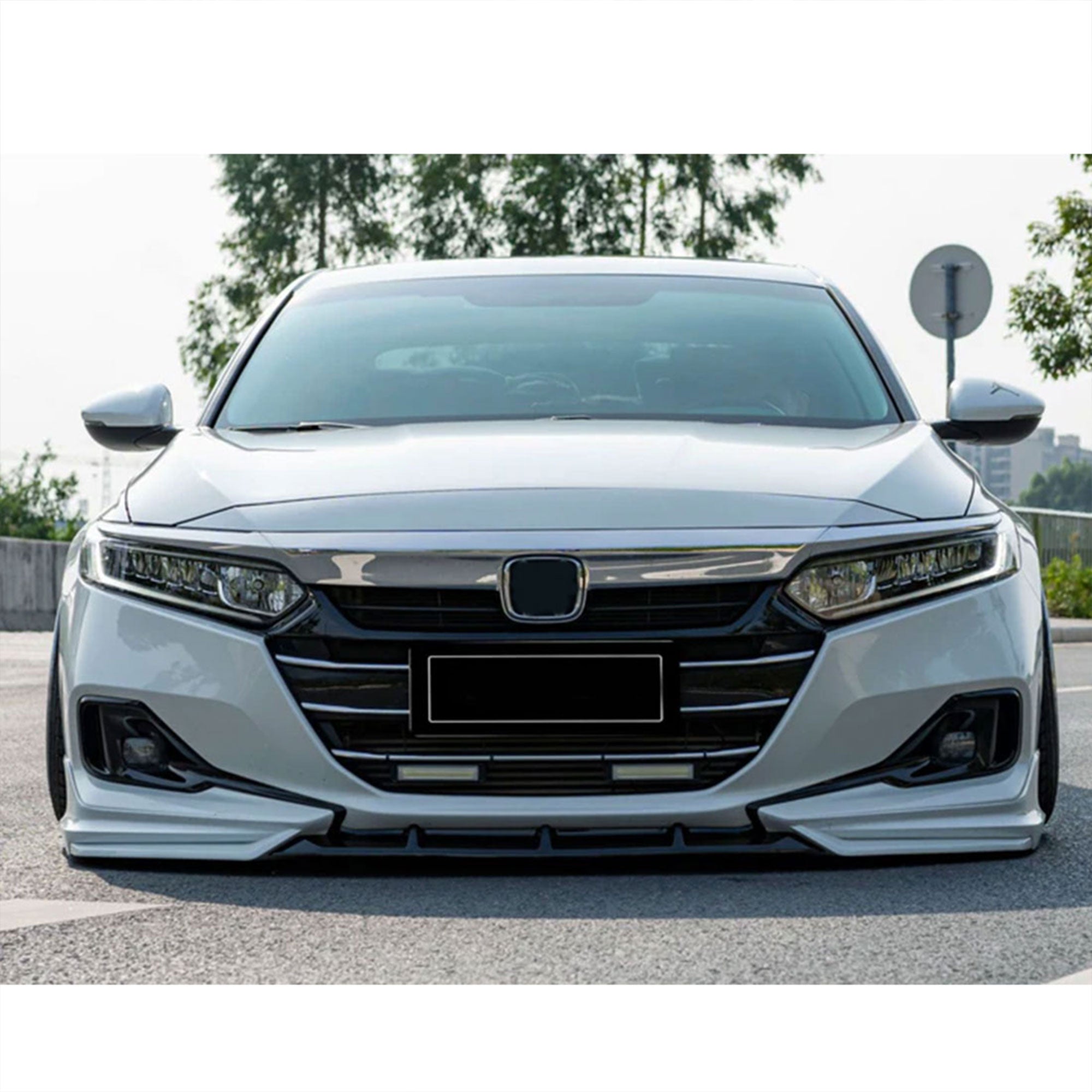 AMERICAN MODIFIED 18-20 Honda Accord Aerodynamic Front Lip Spoiler, White (Used) - VMInnovations