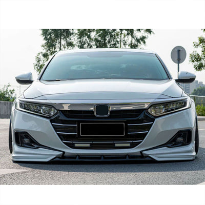 AMERICAN MODIFIED 2018 to 2020 Honda Accord Aerodynamic Front Lip Spoiler, White - VMInnovations