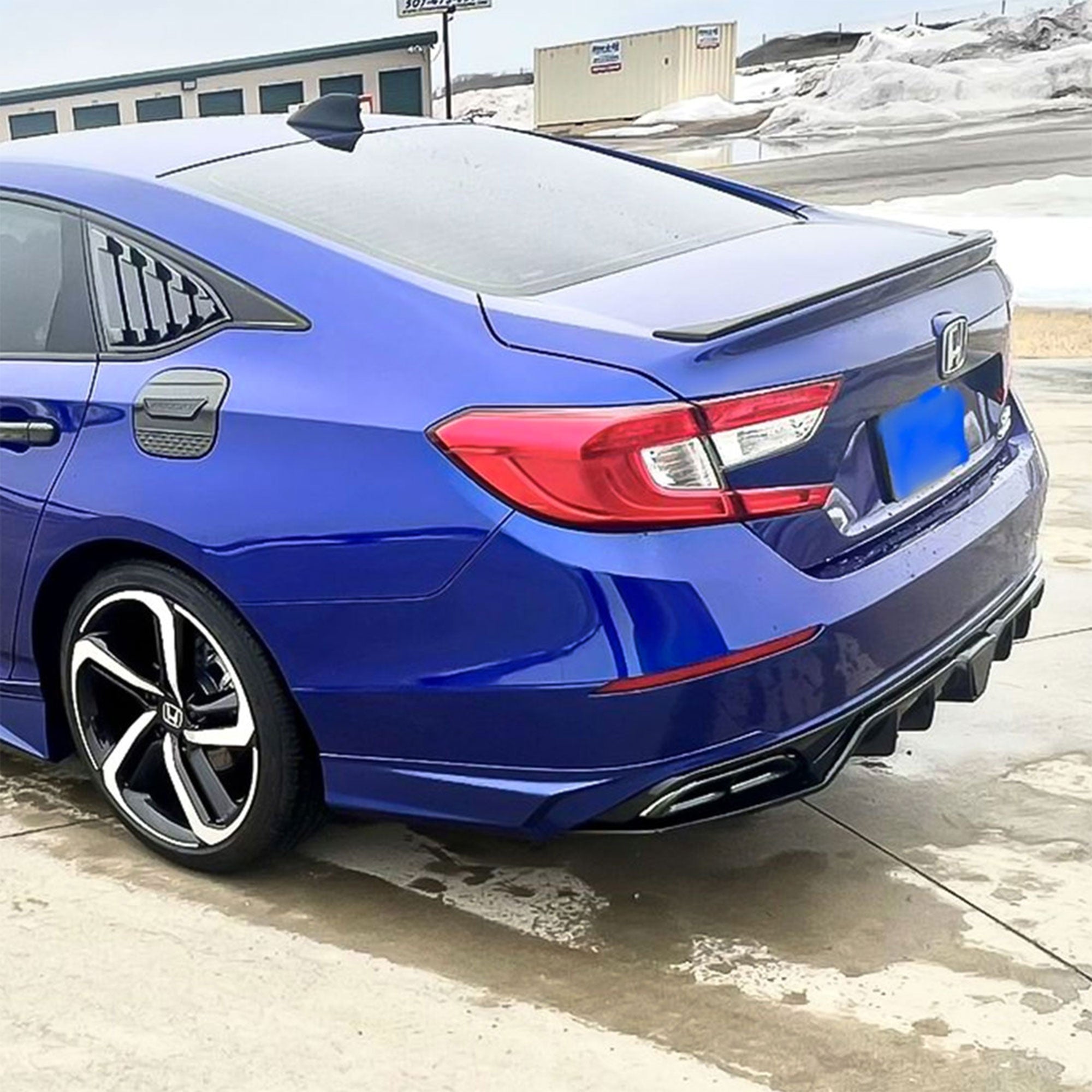 AMERICAN MODIFIED 18-23 Honda Accord Rear Bumper Lip w/LED Light,White(Open Box) - VMInnovations