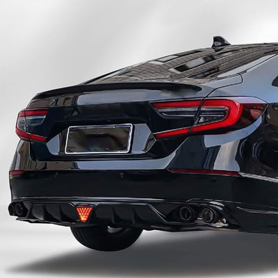 AMERICAN MODIFIED 18-23 Honda Accord Bumper Diffuser Lip w/LED Light,Black(Used) - VMInnovations