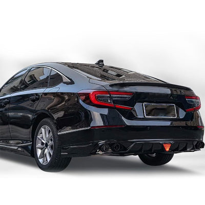 AMERICAN MODIFIED 18-23 Honda Accord Bumper Diffuser Lip w/LED Light,Black(Used) - VMInnovations