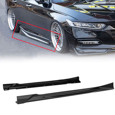 AMERICAN MODIFIED Stylish Side Skirts Fit for 2018 to 2023 Honda Accord, Black