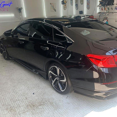 AMERICAN MODIFIED Stylish Side Skirts Fit for 2018 to 2023 Honda Accord, Black - VMInnovations