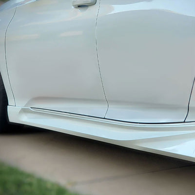 AMERICAN MODIFIED Stylish Side Skirts for 18-23 Honda Accord, White (Open Box)