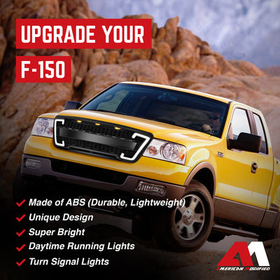 AMERICAN MODIFIED Raptor Grille w/Turn Lights for 04-08 Ford F150(Open Box) - VMInnovations