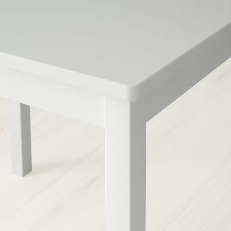 PJ Wood Durable Table for Creative Play, Puzzles and Games, White (Used)