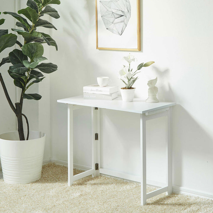 PJ Wood Folding Desk with Leg Hinges for Studying, Arts & Crafts (Open Box)