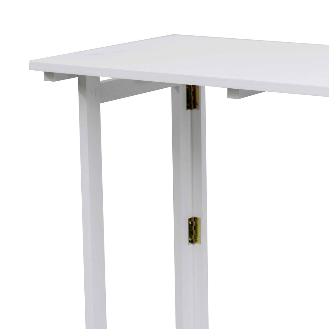 PJ Wood Folding Desk with Leg Hinges for Studying, Arts & Crafts (Open Box)