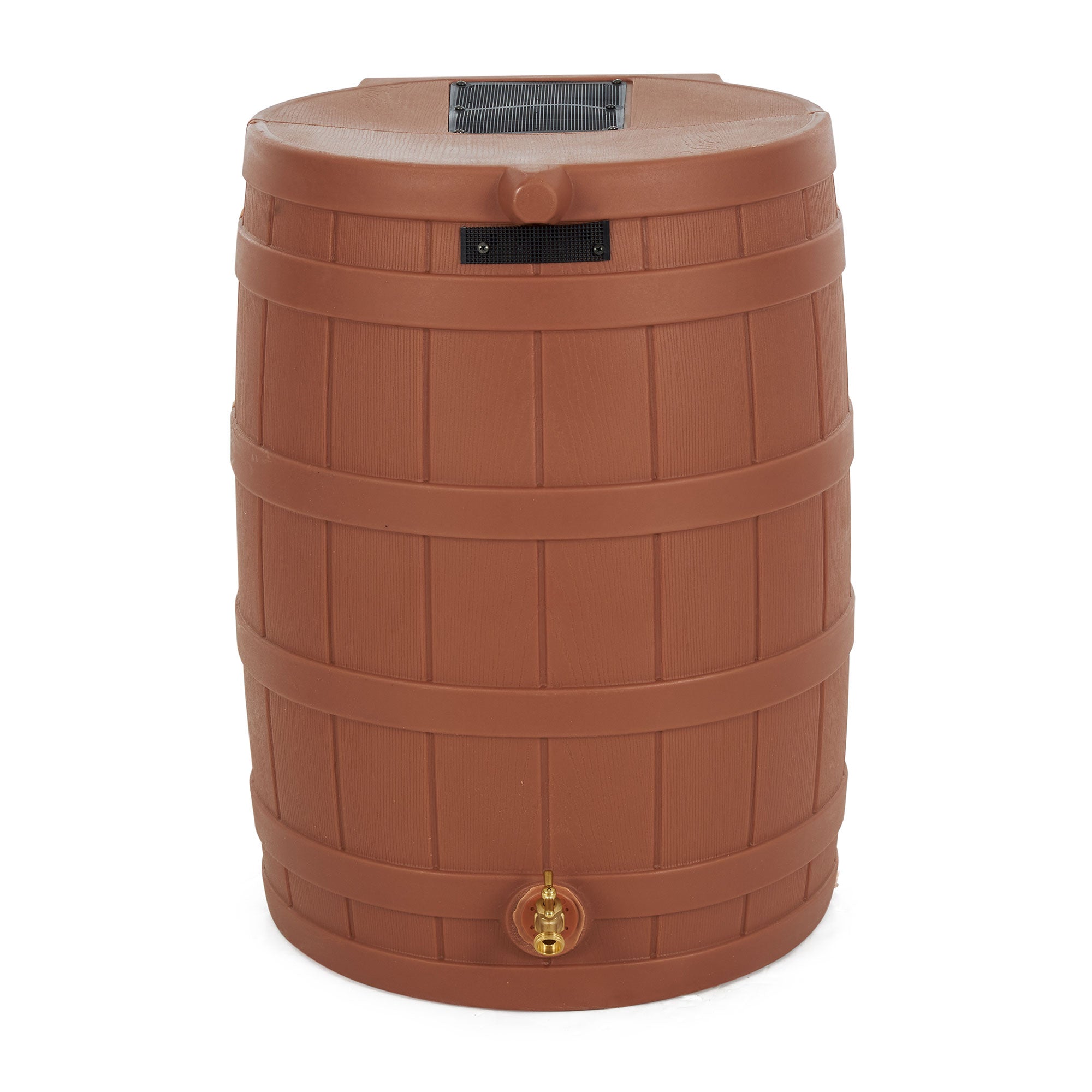 Good Ideas Rain Wizard Storage 50 Gallon Rain Barrel, Terra Cotta, (4 Pack) - VMInnovations
