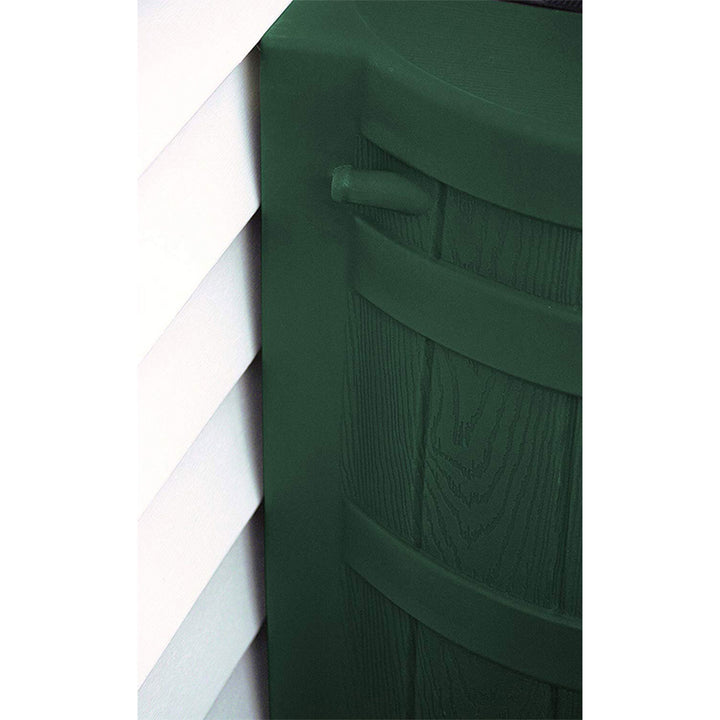 Good Ideas Rain Wizard Water Storage 50 Gallon Capacity Barrel, Green, (2 Pack)