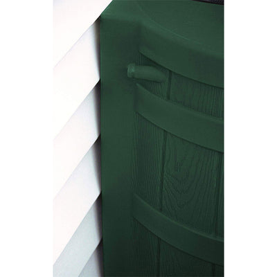 Good Ideas Rain Wizard Water Storage 50 Gallon Capacity Barrel, Green, (4 Pack) - VMInnovations