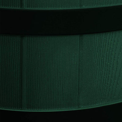 Good Ideas Rain Wizard Wood Rain Barrel with Darkened Ribs, Green, (3 Pack) - VMInnovations